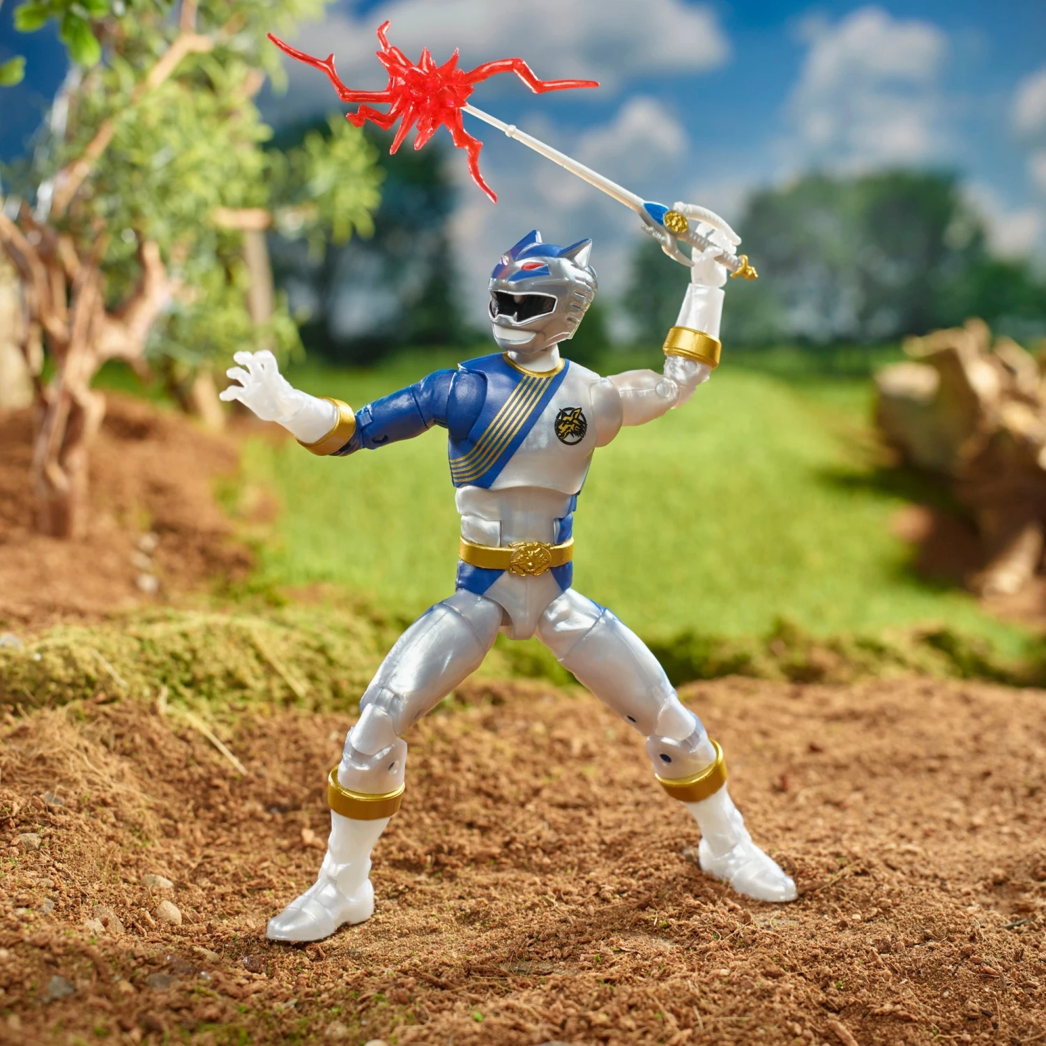 Power Rangers Lightning Collection Wild Force Lunar Wolf Ranger Figure - Image 6