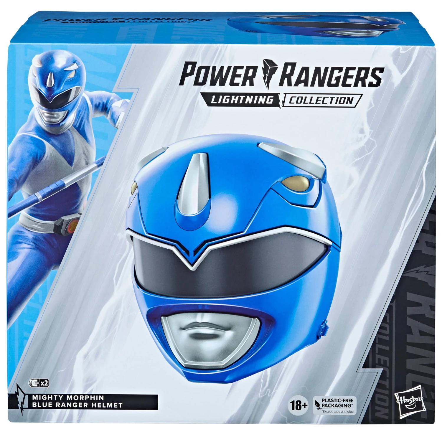 Power Rangers Lightning Collection Mighty Morphin Blue Ranger Helmet 2 Power Rangers Lightning Collection Mighty Morphin Blue Ranger Helmet - Image 2