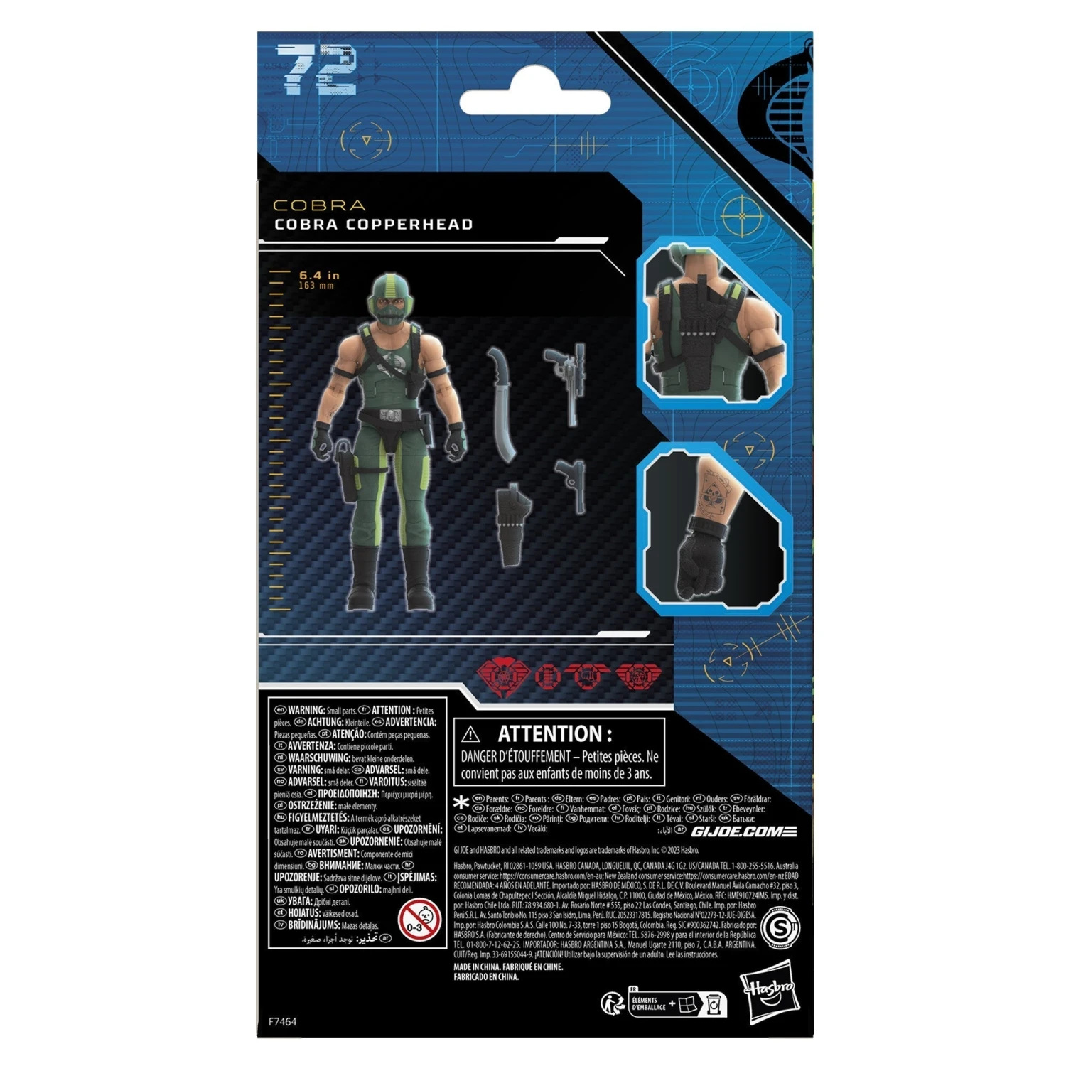 G.I. Joe Classified Series Cobra Copperhead Figure, 72 - Presale 8 G.I. Joe Classified Series Cobra Copperhead Figure, 72 - Presale - Image 8