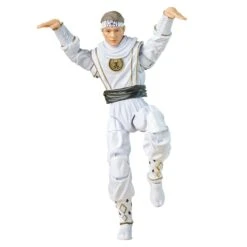 Power Rangers Lightning Collection Mighty Morphin X Cobra Kai Daniel LaRusso Morphed White Crane Ranger -Cheap Hasbro Pulse Store F7768 DIO PRG CEDARCITY 0005 ON WHITE