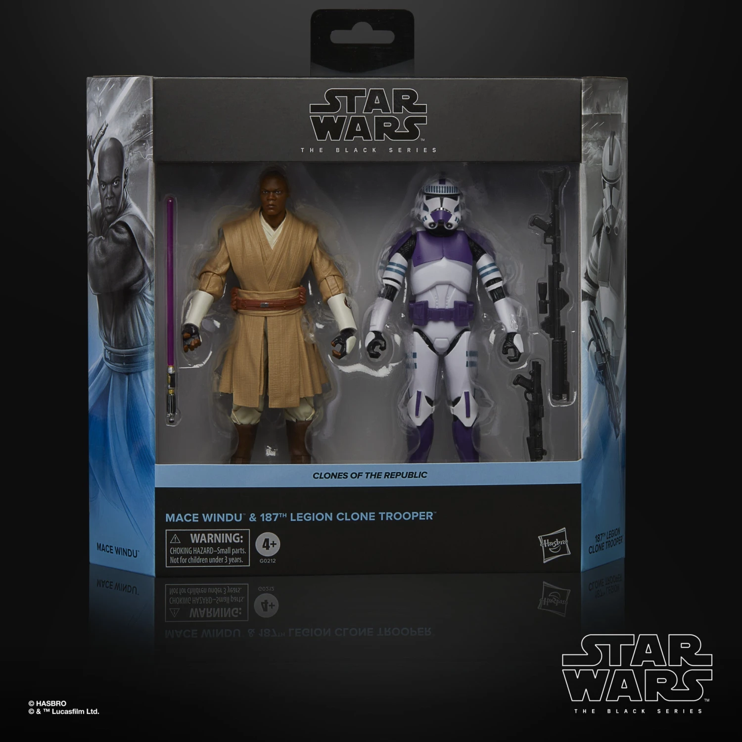 Star Wars The Black Series Mace Windu & Clone Trooper - Presale 2 Star Wars The Black Series Mace Windu & Clone Trooper - Presale - Image 2